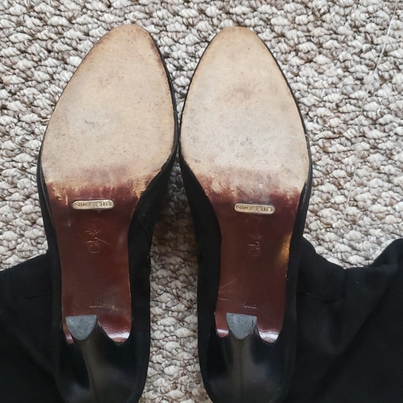Women's Size 10 Cole Haan Suede high Heeled Boots - Picture 4 of 4
